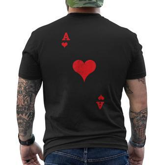 Ace Heart Cute Valentine's Day Ideas Men's T-shirt Back Print - Monsterry AU