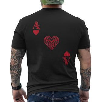 Ace Of Hearts Costume Halloween Mens Back Print T-shirt - Thegiftio UK