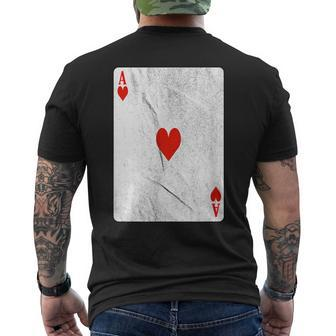 Ace Of Hearts Men's T-shirt Back Print - Monsterry UK