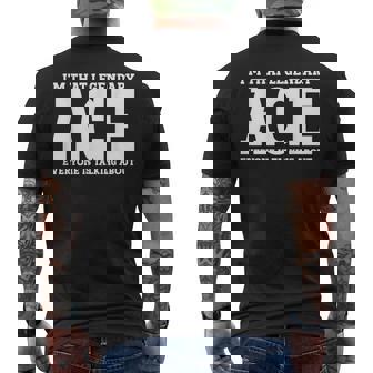 Ace Personal Name Ace Men's T-shirt Back Print | Seseable UK