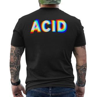 Acid House Dj Techno Rave Edm Music Festival Raver Men's T-shirt Back Print - Monsterry AU