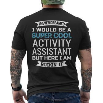 Activity Assistant Activities Professional Week Men's T-shirt Back Print - Monsterry UK