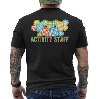 Activity Staff Activity Assistant Activities Assistant Men's T-shirt Back Print - Monsterry DE