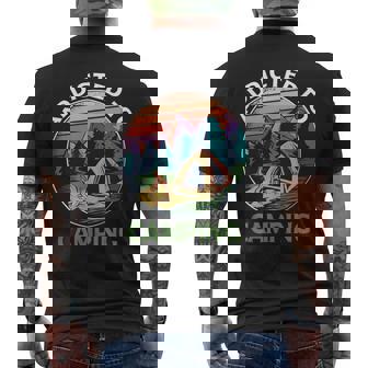 Addicted To Camping Camping Men's T-shirt Back Print - Thegiftio UK