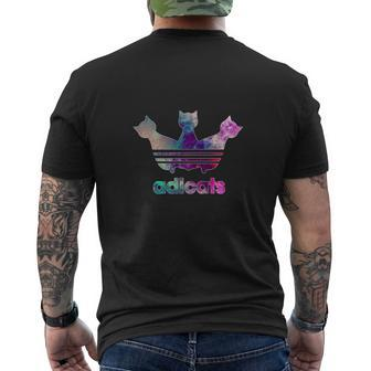 Adicats Parody For Cat Lovers Premiu S Cat Mens Back Print T-shirt - Seseable