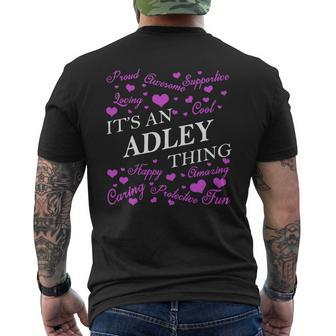 Adley Shirts It's An Adley Thing Name Shirts Mens Back Print T-shirt - Thegiftio UK