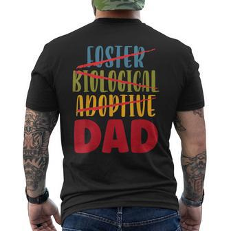 Adoptive Dad Adoption Announcement Foster Father Gotcha Day Men's T-shirt Back Print - Monsterry