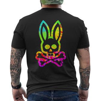 Adorable Manic Weird Bunny Rabbit Men's T-shirt Back Print - Monsterry