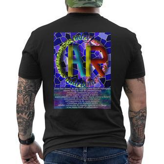 Adriana Mosaic Name With A Dedicated Poem Or Quote Men's T-shirt Back Print - Monsterry AU