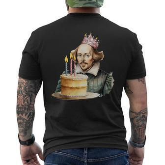 Adult Birthday Party Shakespeare Theme Men's T-shirt Back Print | Mazezy