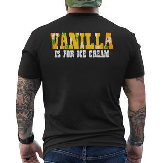 Adults Vanilla Is For Ice Cream Upside Down Pineapples Men's T-shirt Back Print - Monsterry UK