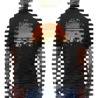 Adventure Awaits Retro Hiking Men's T-shirt Back Print - Thegiftio
