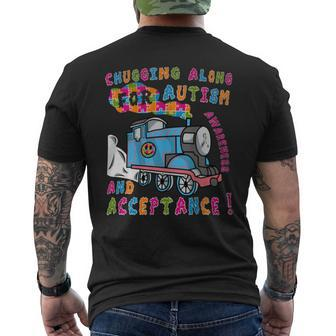 Advocate Acceptance Train Puzzle Cool Autism Awareness Men's T-shirt Back Print - Monsterry DE