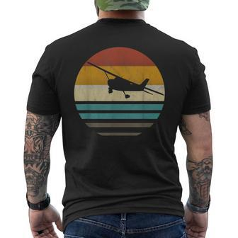 Aeroplane Aviator Retro Vintage Pilot T-Shirt mit Rückendruck - Seseable