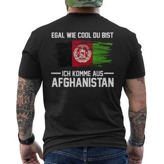 Afghan Afghan Flag Afghan Afghan T-Shirt mit Rückendruck - Seseable