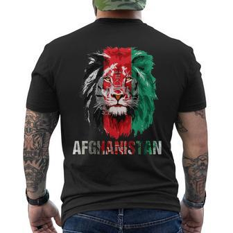 Afghanistan Flag Lion Free Afghanistan T-Shirt mit Rückendruck - Seseable