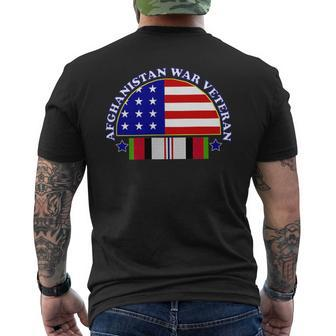 Afghanistan War Veteran Patch Image Men's T-shirt Back Print - Monsterry UK