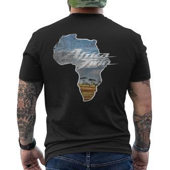 Africa Touring Twin Bike Off-Road & Cross Continent Men's T-shirt Back Print - Monsterry DE