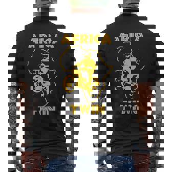 Africa Twin De Moto De Randonnée T-shirt imprimé au dos - Cadeauxyz