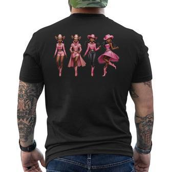 African American Black Cowgirls Western Country Rodeo Texas Men's T-shirt Back Print - Monsterry DE