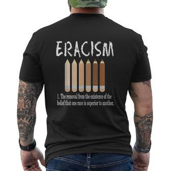 African American Eracism Melanin Social Justice Mens Back Print T-shirt - Thegiftio UK