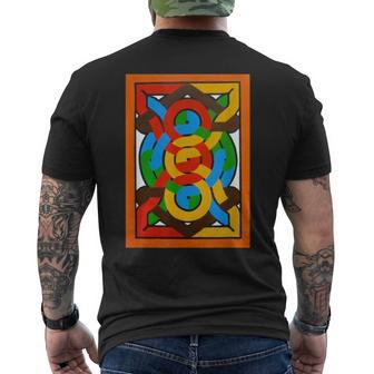 African Maroon Tribal Inspired Ethnic Colorful Black Culture Men's T-shirt Back Print - Monsterry UK