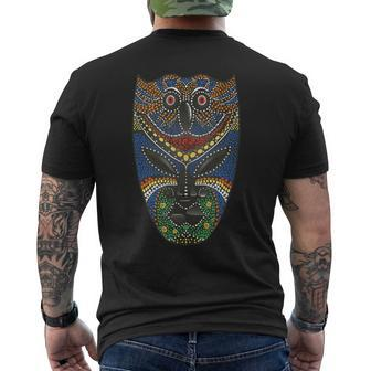 African Traditional Mask Men's T-shirt Back Print - Monsterry CA
