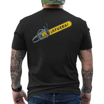 Afuera Milei Chainsaw Libertarian Ancap Liberty Freedom Men's T-shirt Back Print - Monsterry DE