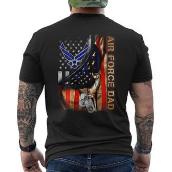 Air Force Dad Air Force Graduation Military Dad Mens Back Print T-shirt | Mazezy
