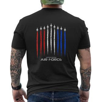Air Force Us Veterans 4Th Of July American Flag V2 Mens Back Print T-shirt - Thegiftio