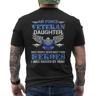 Air Force Veterans Daughter Us Veterans Day Mens Back Print T-shirt - Thegiftio