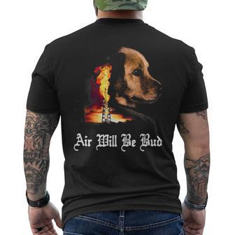 Air Will Be Blud Vintage Dog Air Will Be Blood Men's T-shirt Back Print - Monsterry