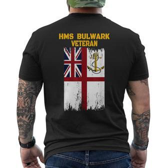 Aircraft Carrier Hms Bulwark R08 Veterans Day Father's Day Men's T-shirt Back Print - Monsterry UK