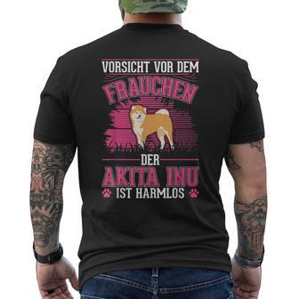 Akita Inu Owner T-Shirt mit Rückendruck - Geschenkecke