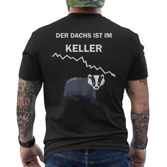 Aktien Börse Dachs Im Keller Lustig Geschenk Birthday T-Shirt mit Rückendruck - Seseable