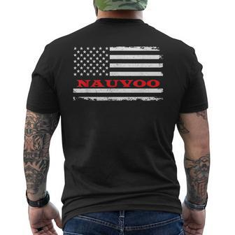 Alabama American Flag Nauvoo Usa Patriotic Souvenir Men's T-shirt Back Print - Monsterry UK