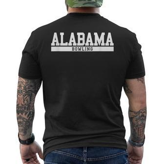 Alabama Bowling Men's T-shirt Back Print - Monsterry AU