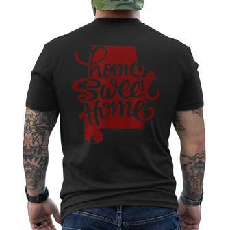 Alabama Is Home Sweet Home Men's T-shirt Back Print - Monsterry