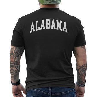 Alabama Throwback Classic Men's T-shirt Back Print - Monsterry