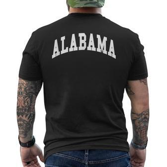 Alabama Throwback Classic Men's T-shirt Back Print - Seseable