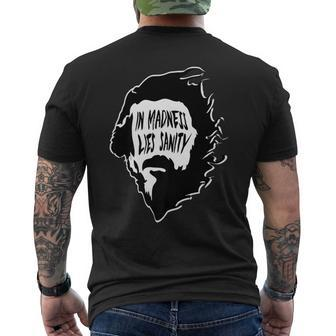 Alan Watts In Madness Lies Sanity Men's T-shirt Back Print - Monsterry DE