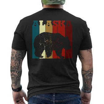 Alaska Bear Vintage Colors Retro Men's T-shirt Back Print | Mazezy