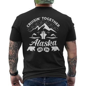 Alaska Cruise 2024 Family Summer Vacation Travel Matching Men's T-shirt Back Print - Seseable