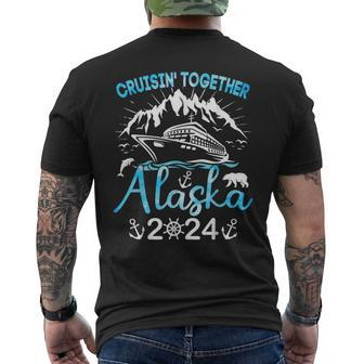 Alaska Cruise Ship Vacation Trip 2024 Family Cruise Matching Men's T-shirt Back Print - Thegiftio UK