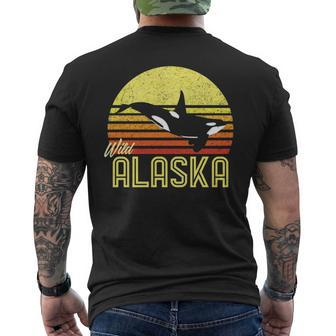 Alaska Cruise Vacation Orca Killer Whale Marine Biologist Men's T-shirt Back Print | Mazezy