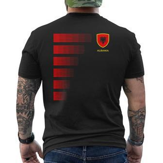 Albania Soccer Jersey Albanian Football Mens Back Print T-shirt - Thegiftio