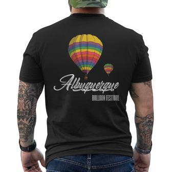 Albuquerque Balloon Festival New Mexico Men's T-shirt Back Print - Monsterry