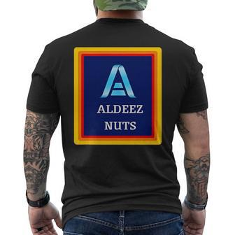 Aldeez Nuts Meme Deez Nuts Corner Logo Men's T-shirt Back Print - Monsterry UK