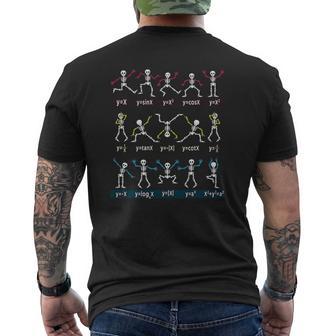 Algebra Dance Function Skeleton Geek Pun Math Equation Mens Back Print T-shirt - Thegiftio