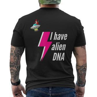 I Have Alien Dna Demon Ufo Sci-Fi Galaxy Men's T-shirt Back Print - Monsterry CA